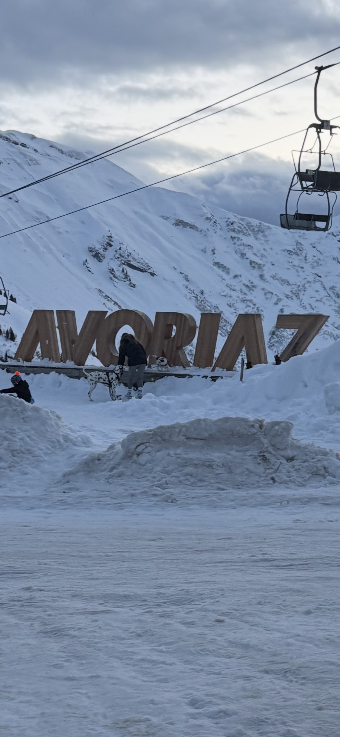 Signe d'Avoriaz en montagne
